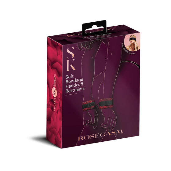ROSEGASM BUCKLE CUFFS W/ SATIN BLINDFOLD