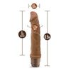 Dr Skin Cock Vibrator #6 Mocha Realistic Cock