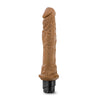 Dr. Skin Cock Vibrator 8 - 9.75 Vibrating Cock - Mocha "