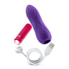 Aria Crystal Plum Rechargeable Bullet Kit