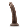 Dr. Skin 7 Cock W Suction Cup - Chocolate "