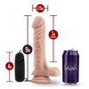 Dr. Skin Dr. James 9in Vibrating Cock With Suction Cup Vanilla