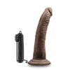 Dr. Skin Dr. Dave 7in Vibrating Cock With Suction Cup Chocolate