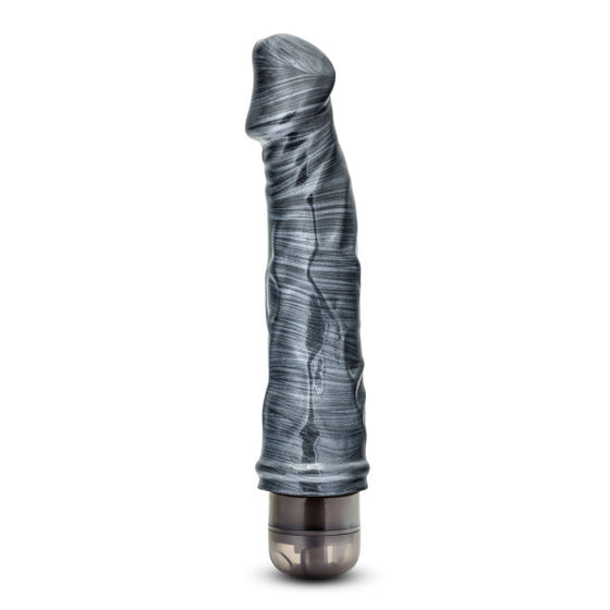 Jet Midnight Carbon Metallic Black Vibrating Dildo