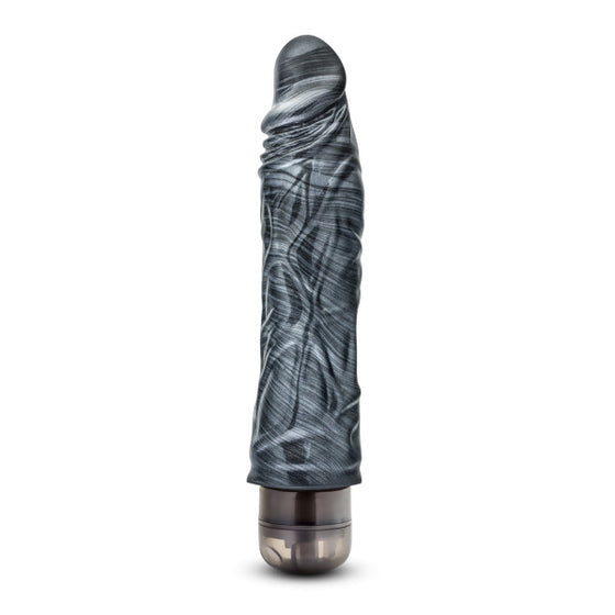 Jet Sable Carbon Metallic Black Vibrating Dildo