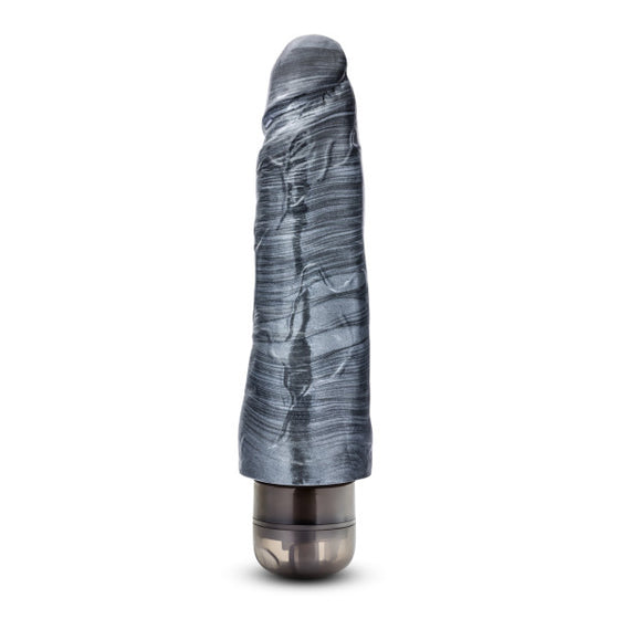 Jet Noir Carbon Metallic Black Vibrating Dildo