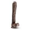 Mr Skin Mr Ed 13 Dildo WSuction Cup Chocolate "