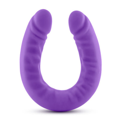 Ruse 18 Silicone Slim Double Dong Purple 
