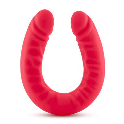 Ruse 18 Silicone Double Headed Dildo Cerise 