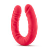 Ruse 18 Silicone Double Headed Dildo Cerise "