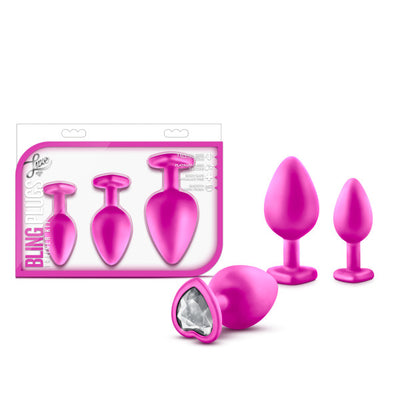Luxe Bing Plugs Training Kit Pink WWhite Gems