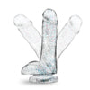 Naturally Yours 6 Glitter Cock Sparkling Clear "