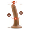 Silicone Willys 5.5 Silicone Dildo Mocha "