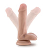 Silicone Willys 6 Silicone Dildo With Balls Vanilla "