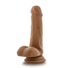 Silicone Willys 6 Silicone Dildo With Balls Mocha "