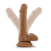 Silicone Willys 6 Silicone Dildo With Balls Mocha "