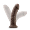Au Naturel 8in Dildo With Suction Cup Chocolate