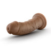Au Naturel 8in Dildo With Suction Cup Mocha