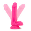 Neo 6 Dual Density Cock WBalls Neon Pink "