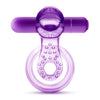 Play With Me Lick It Vibrating Double Strap Cockring Purple