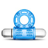 Stay Hard 10 Function Bull Ring Blue Vibrating