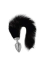Juno Large Silver Plug WLong Black Tail