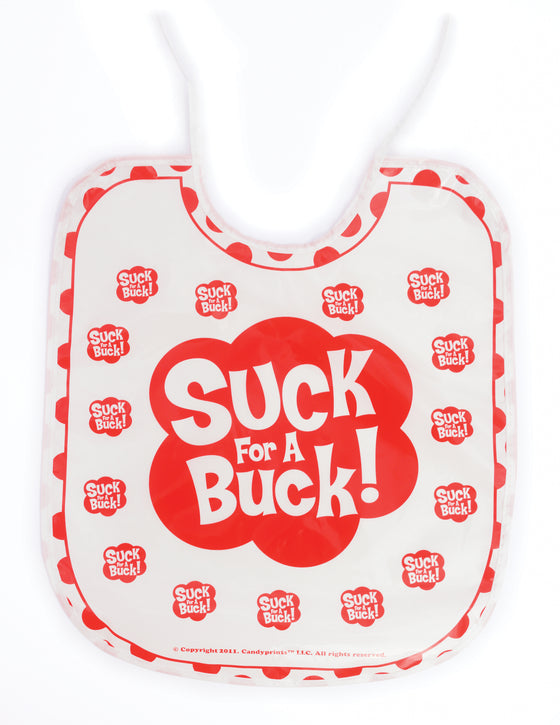 Suck For a Buck Bib