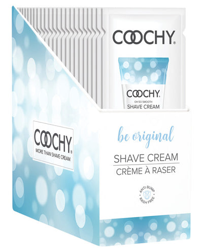 Coochy Shave Cream Be Original Foil 15ml 24 Pieces Display