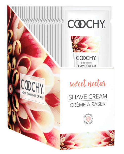 Coochy Shave Cream Sweet Nectar Foil 15 Ml 24 Pieces Display