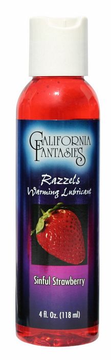 Razzels Strawberry Warming Lube 4 Oz.