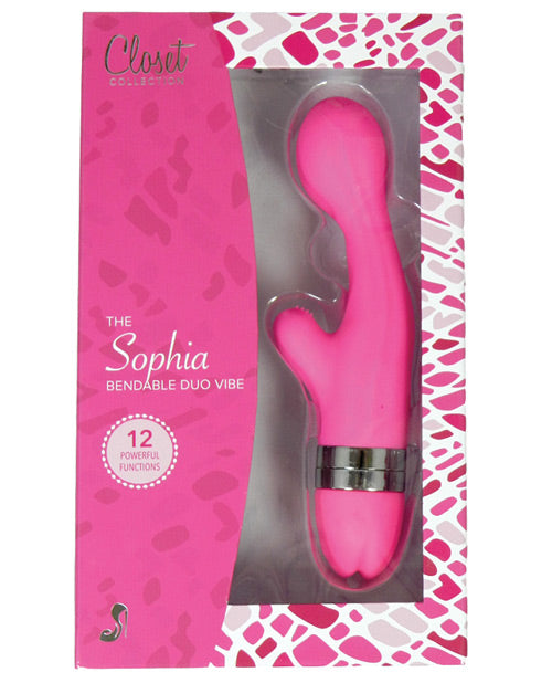 Sophia Bendable Duo Vibrator Pink