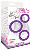 Gossip Love Ring Trio Violet