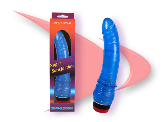 Curved Slim Stud Blue Jelly 7"