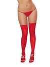 Thigh High Sheer Red One Size Queen Inmoulinin