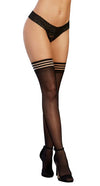 Strappy Top Sheer Thigh High One Size