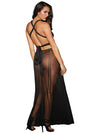 Gown & G String Black One Size