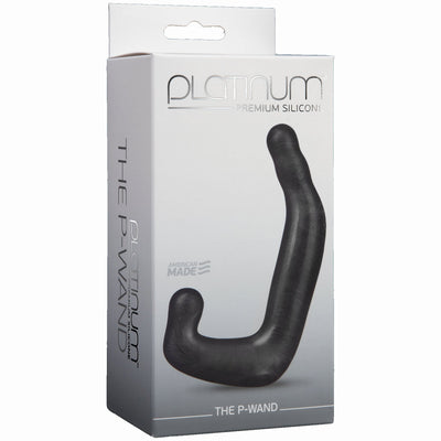 Platinum Silicone P Wand Charcoal