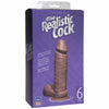 Realistic Cock 6in Brown