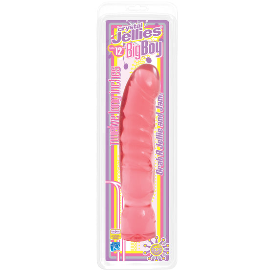 Crystal Jellies Big Boy Pink Dong 12in