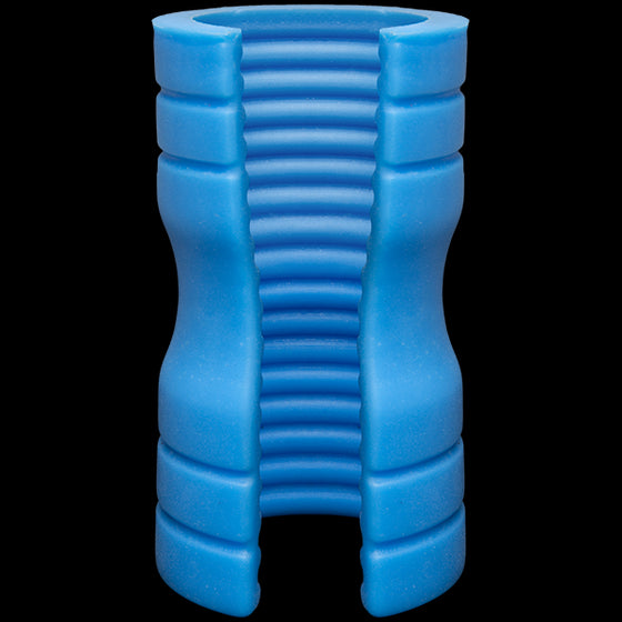 Optimale Silicone Stroker Ribbed Blue