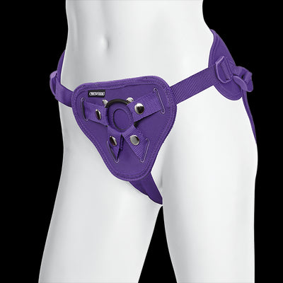 Vac U Lock Platinum Supreme Harness WPlug Purple