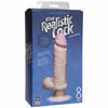 The Realistic Cock Ultraskyn Vibrating 8in - White