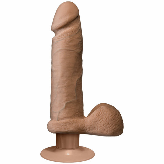 The Realistic Cock Ultraskyn Vibrating 8in Brown