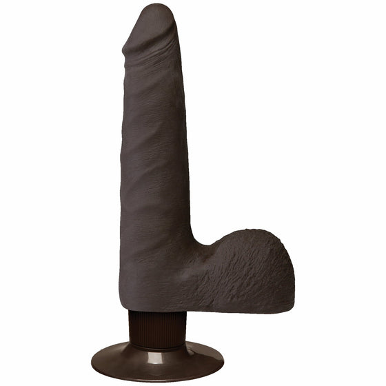 Realistic Cock 7 Slim Vibrator Black "