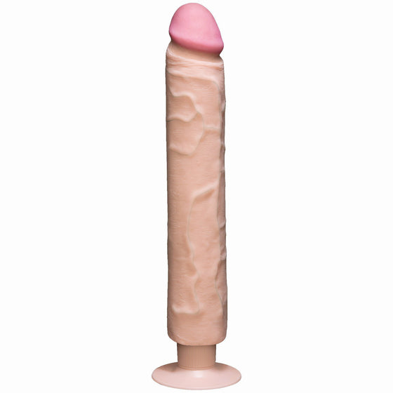 Realistic Cock 12 Vibrator White