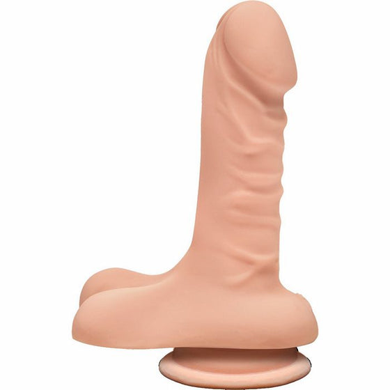 The D Super D 6 WBalls Vanilla Beige Dildo "