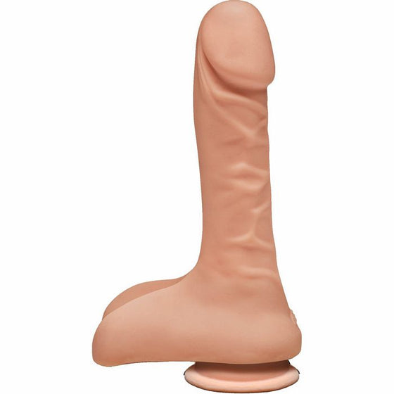 The D Super D 9 WBalls Vanilla Beige Dildo "