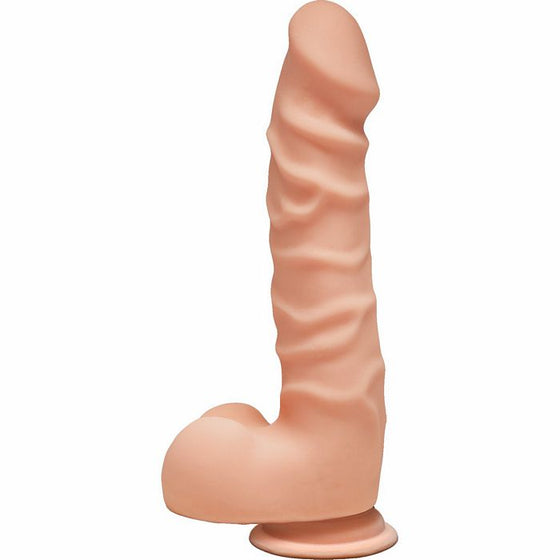 The D Ragin' D 7.5 WBalls Vanilla Beige Dildo "