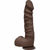 The D Ragin' D 7.5 WBalls Chocolate Brown Dildo "