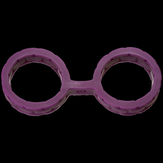 Silicone Cuffs Large Purple